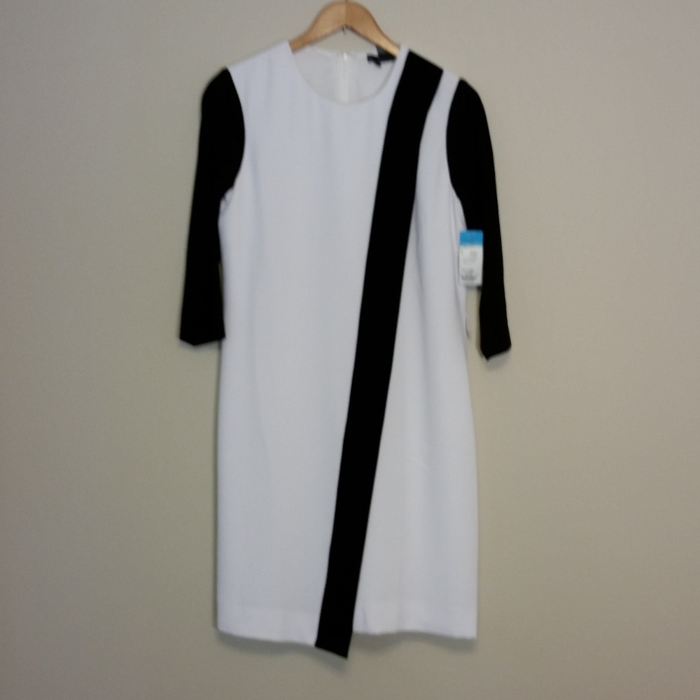 COPY - NWT Per Se black and white dress